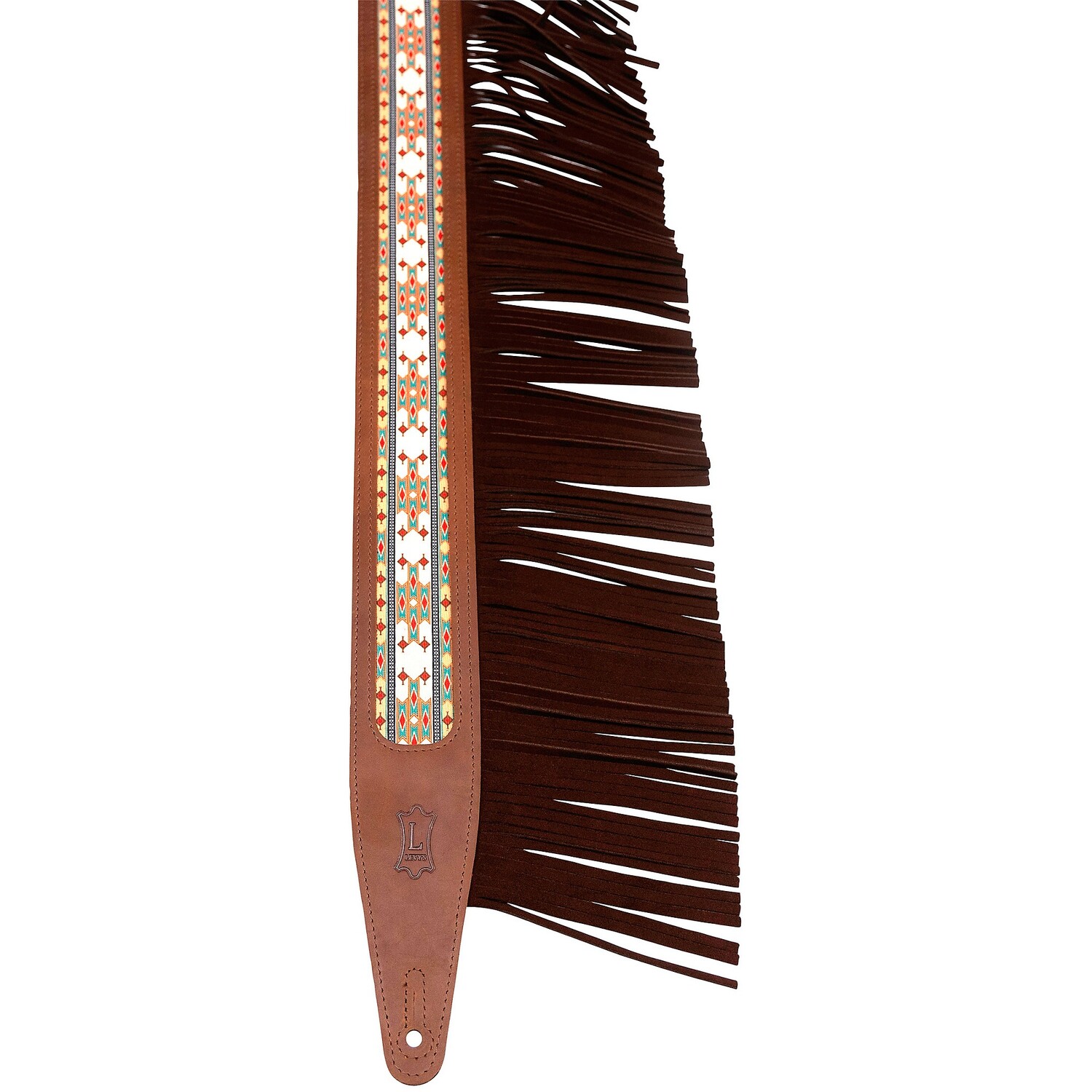 Ремешок для гитары Levy's The Crazy Horse Outlaw коричневый, 2,5 дюйма.