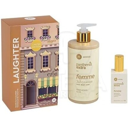 Panthenol Extra Laughter Promo Femme очищающее средство 3 в 1 500 мл и туалетная вода 50 мл, Fotopharmacy
Panthenol Extra Laughter Promo Femme очищающее средство 3 в 1 500 мл и туалетная вода 50 мл, Fotopharmacy