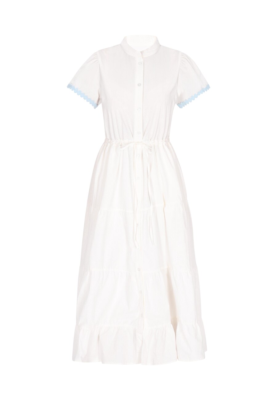 Платье-рубашка ebeeza Boho, белый 
Платье-рубашка ebeeza Boho, белый