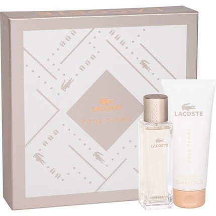 Lacoste Pour Femme Giftset - 50 мл парфюмированная вода спрей + 100 мл лосьон для тела - подарочный набор для женщин
Lacoste Pour Femme Giftset - 50 мл парфюмированная вода спрей + 100 мл лосьон для тела - подарочный набор для женщин