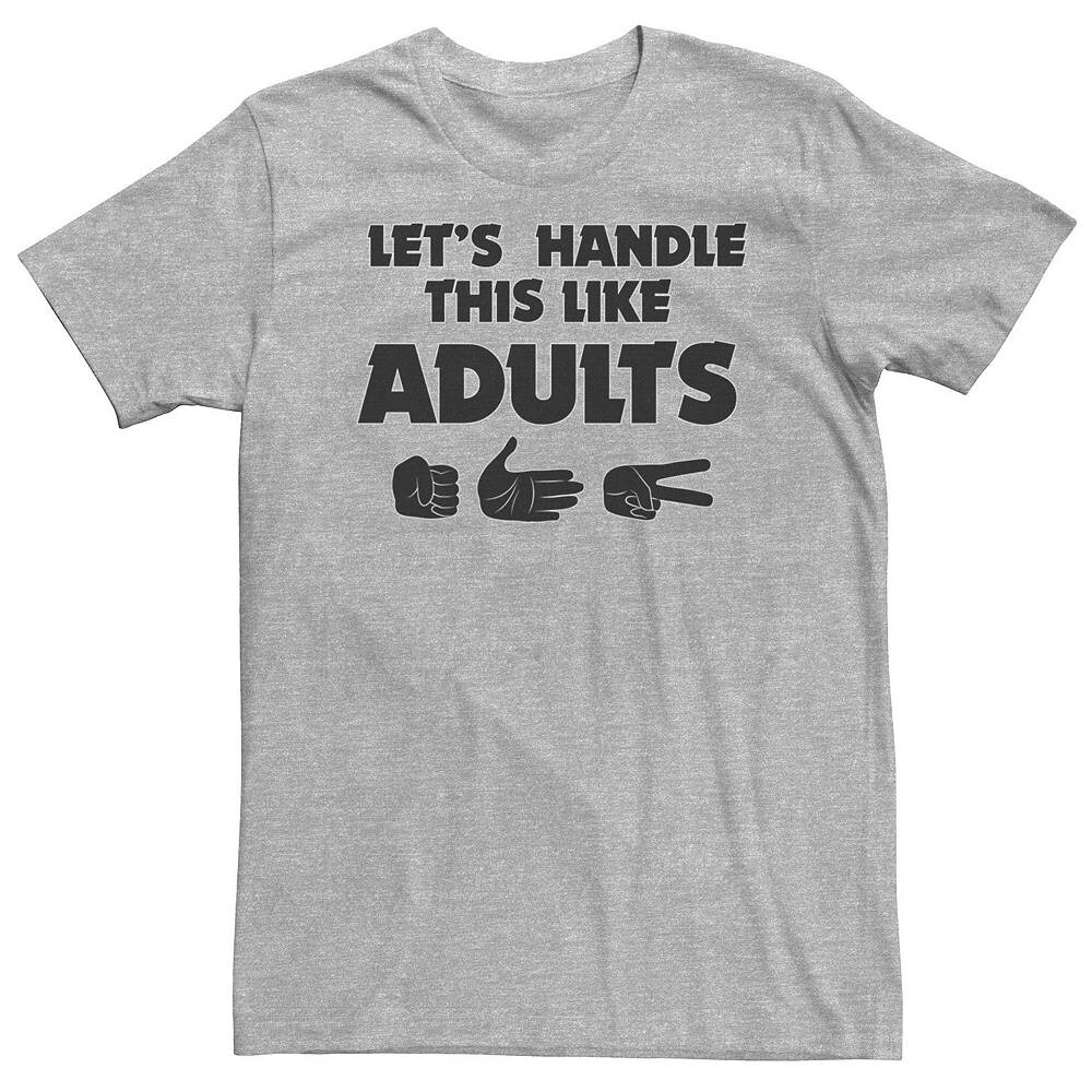 Футболка Big & Tall «Давайте поступим как взрослые» Licensed Character, цвет Athletic Heather
Футболка Big & Tall «Давайте поступим как взрослые» Licensed Character, цвет Athletic Heather