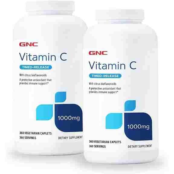 Витамин C с цитрусовыми биофлавоноидами GNC Vitamin C 1000 мг, 2 упаковки по 360 капсул
Витамин C с цитрусовыми биофлавоноидами GNC Vitamin C 1000 мг, 2 упаковки по 360 капсул