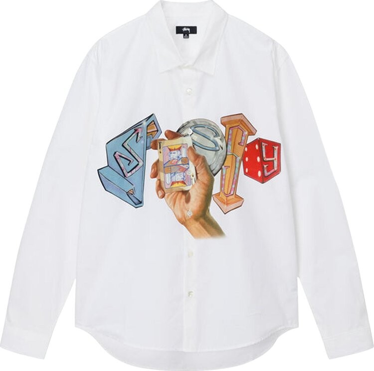 Рубашка Stussy Goldie Shirt 'White', белый
Рубашка Stussy Goldie Shirt 'White', белый