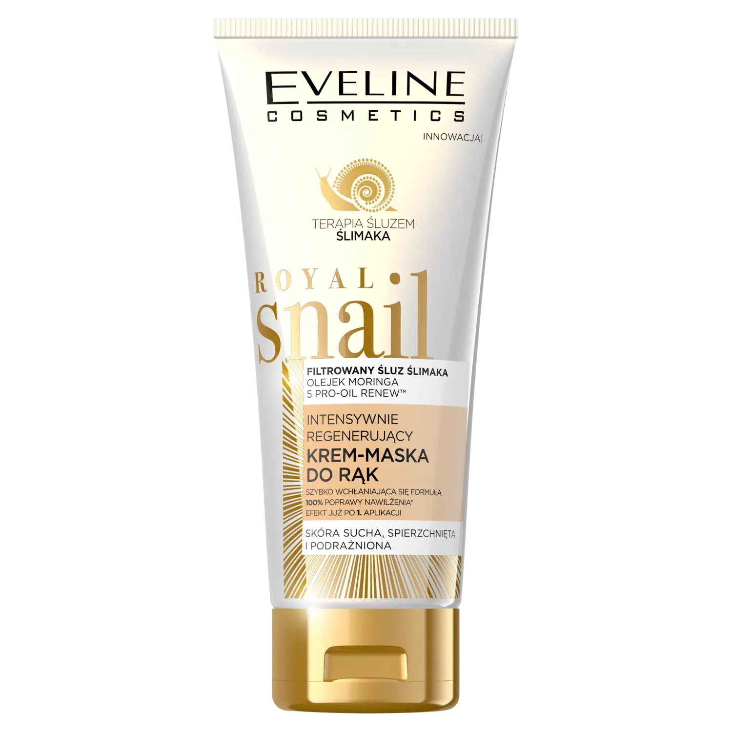 Eveline Cosmetics Royal Snail интенсивно регенерирующая крем-маска для рук, 100 мл 
Eveline Cosmetics Royal Snail интенсивно регенерирующая крем-маска для рук, 100 мл