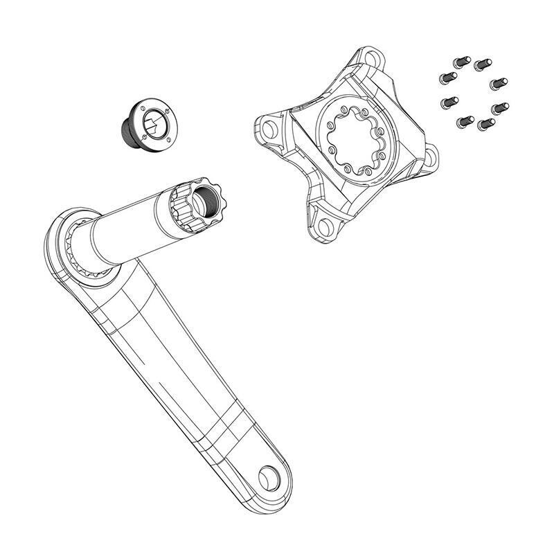 Звезда каретки без передней звезды/с крепежным винтом Sram SBC Mahle 107 BCD, черный / черный / черный
Звезда каретки без передней звезды/с крепежным винтом Sram SBC Mahle 107 BCD, черный / черный / черный