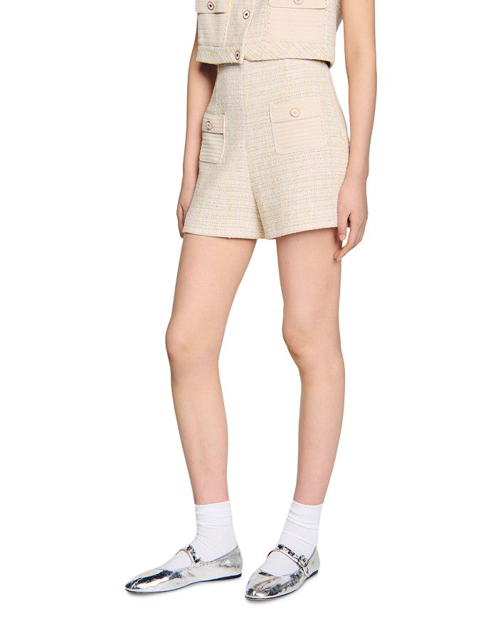Декоративные твидовые шорты Sandro, желтый
Декоративные твидовые шорты Sandro, желтый