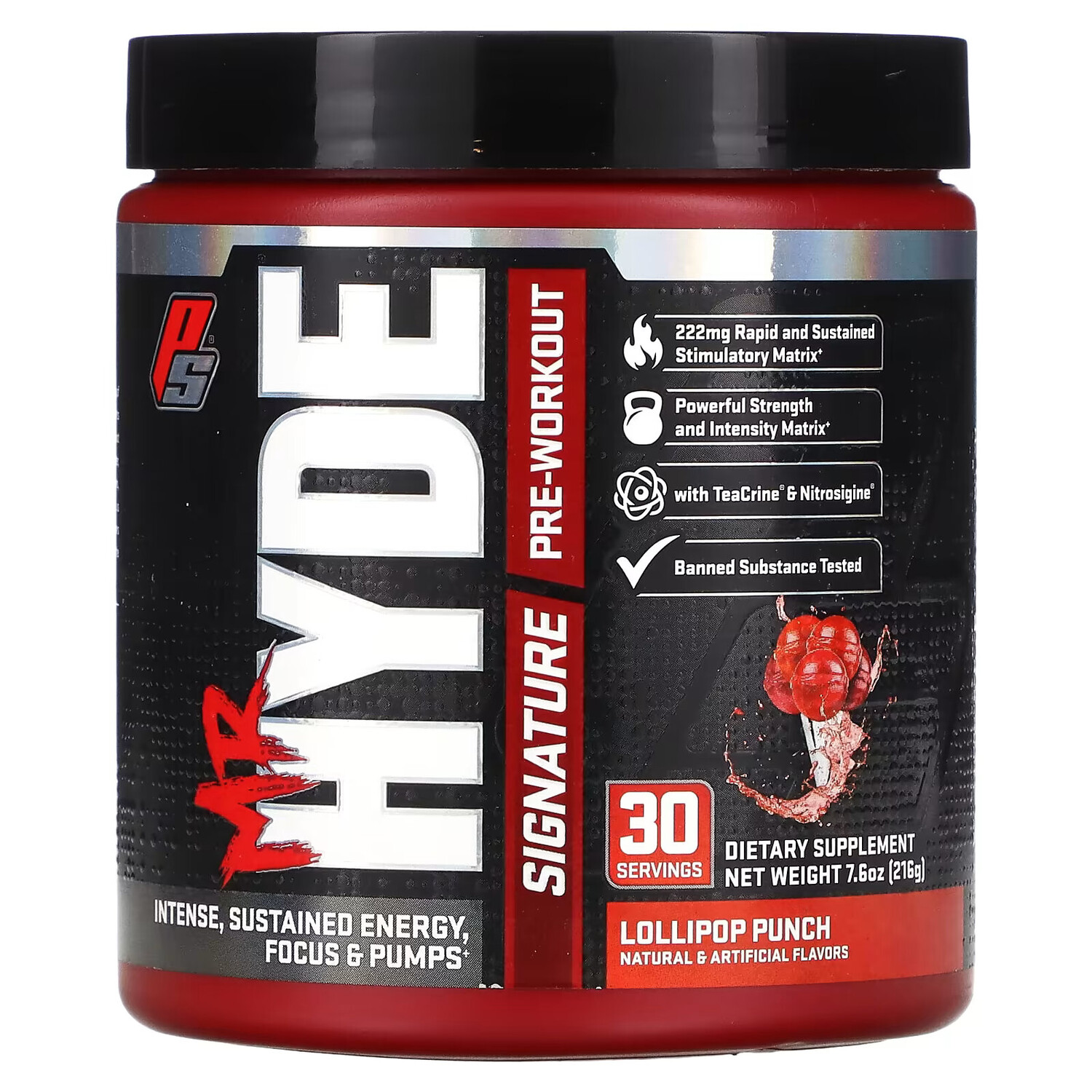 ProSupps, Mr Hyde, фирменный предтренировочный комплекс, со вкусом карамельного пунша, 216 г (7,6 унции)
ProSupps, Mr Hyde, фирменный предтренировочный комплекс, со вкусом карамельного пунша, 216 г (7,6 унции)