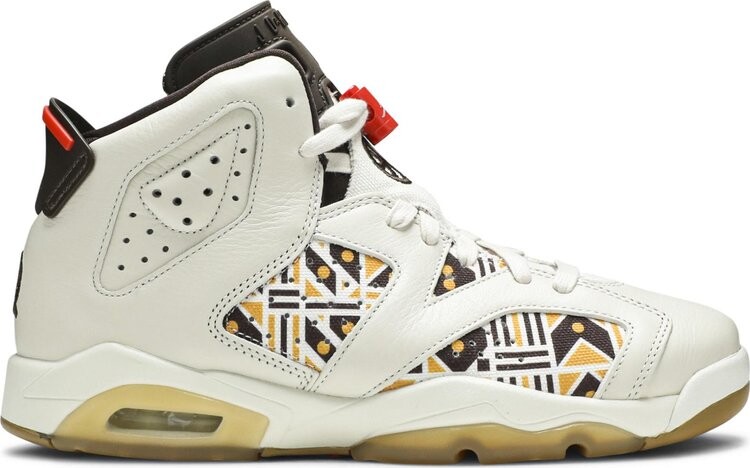 Кроссовки Air Jordan 6 GS Retro Quai 54 - Sail Gum, загар 
Кроссовки Air Jordan 6 GS Retro Quai 54 - Sail Gum, загар