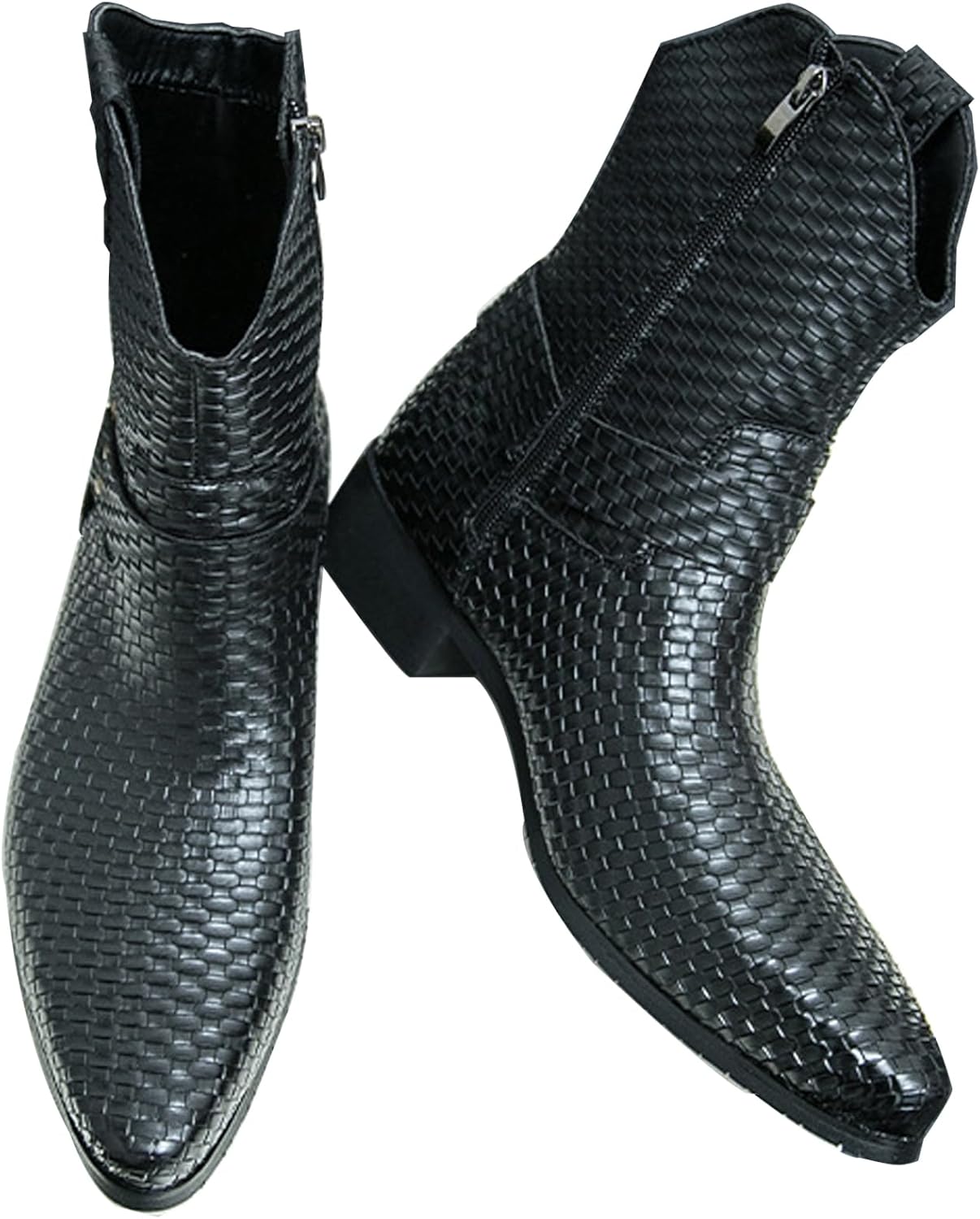 Мужские высокие плетеные кожаные ботинки TZNBGGE с заостренным носком, повседневные челси, модная боковая молния, нескользящие, деловые ковбойские ботильоны, черный
Мужские высокие плетеные кожаные ботинки TZNBGGE с заостренным носком, повседневные челси, модная боковая молния, нескользящие, деловые ковбойские ботильоны, черный