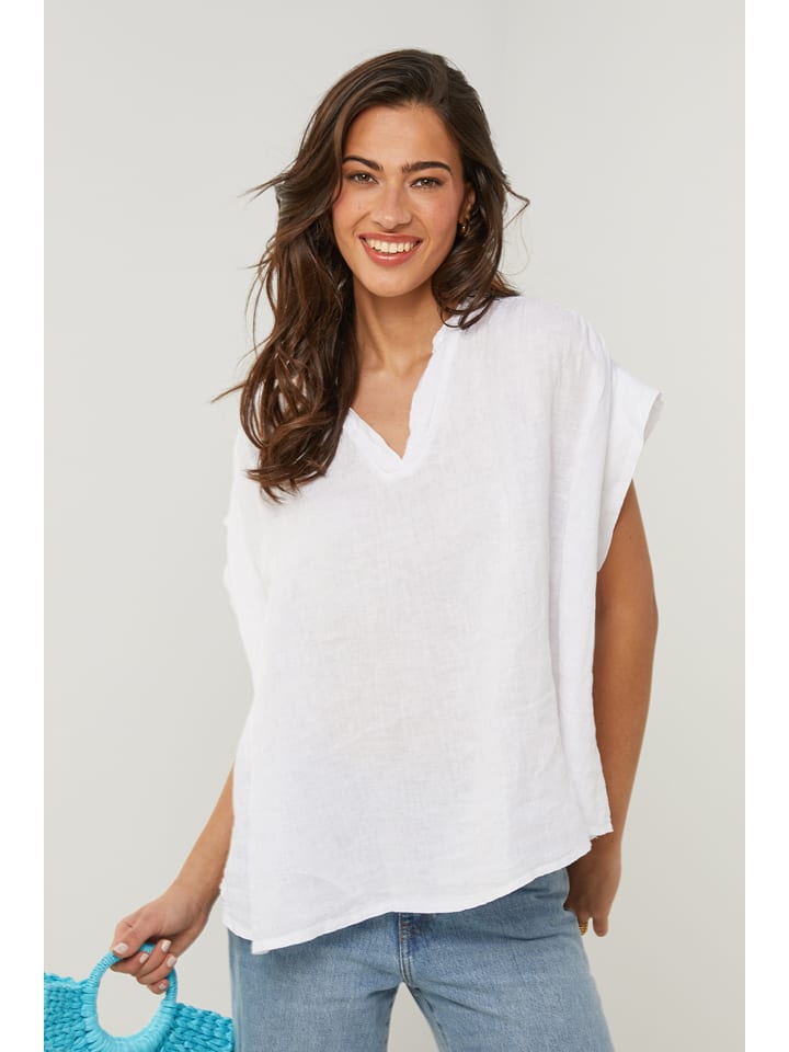 Льняная рубашка белого цвета Le Monde du Lin
Льняная рубашка белого цвета Le Monde du Lin