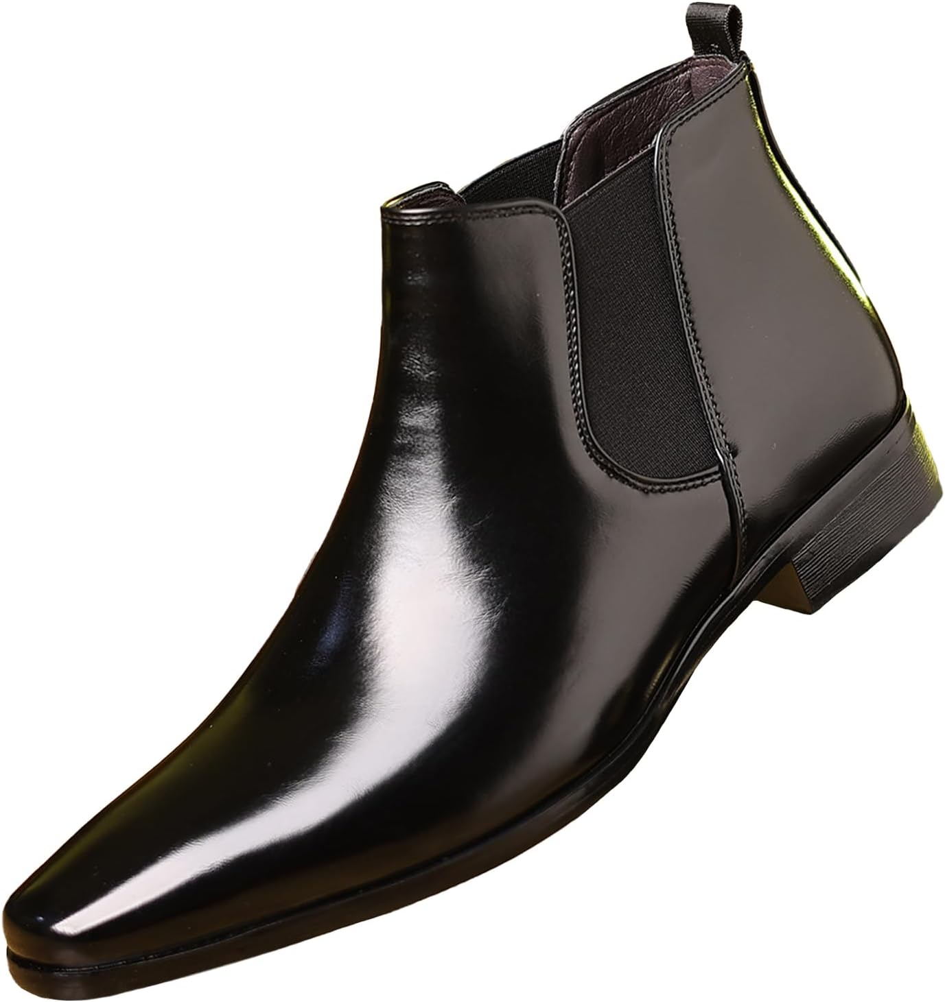 Мужские кожаные челси с квадратным носком, британский ретро-дизайн, на резинке, с эластичным голенищем, противоскользящие, с амортизирующей стелькой, удобные деловые ботинки для повседневной работы Ptnoka, черный
Мужские кожаные челси с квадратным носком, британский ретро-дизайн, на резинке, с эластичным голенищем, противоскользящие, с амортизирующей стелькой, удобные деловые ботинки для повседневной работы Ptnoka, черный