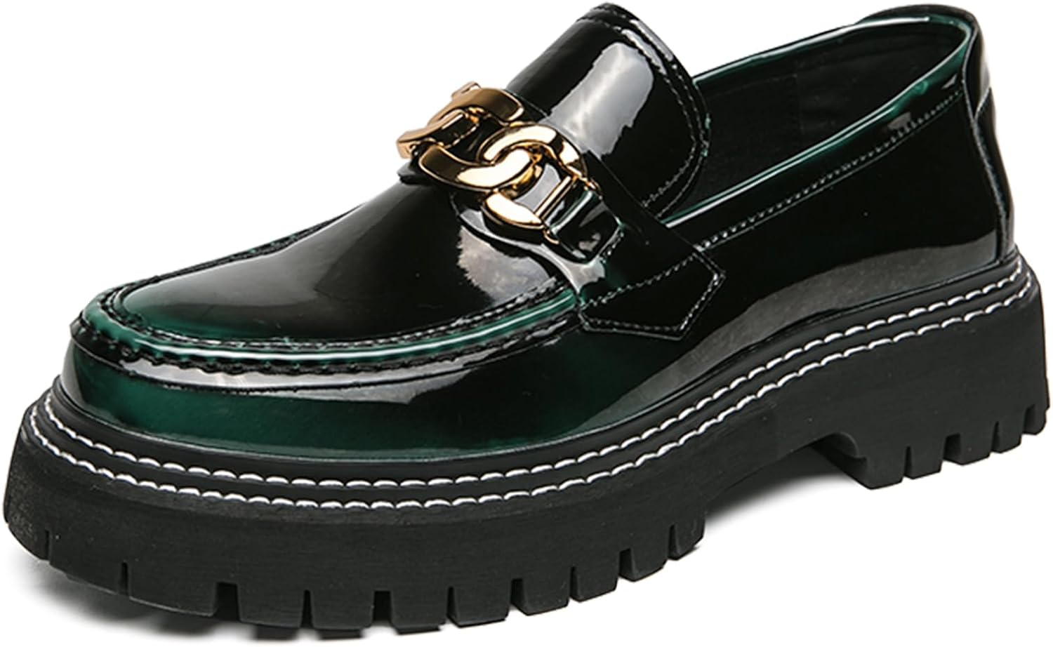 Мужские классические оксфорды из лакированной кожи на платформе с круглым носком, рифленой подошвой, противоскользящие, шнуровка, деловая кожаная обувь, модные и формальные оксфорды Nvbuke, зеленый
Мужские классические оксфорды из лакированной кожи на платформе с круглым носком, рифленой подошвой, противоскользящие, шнуровка, деловая кожаная обувь, модные и формальные оксфорды Nvbuke, зеленый