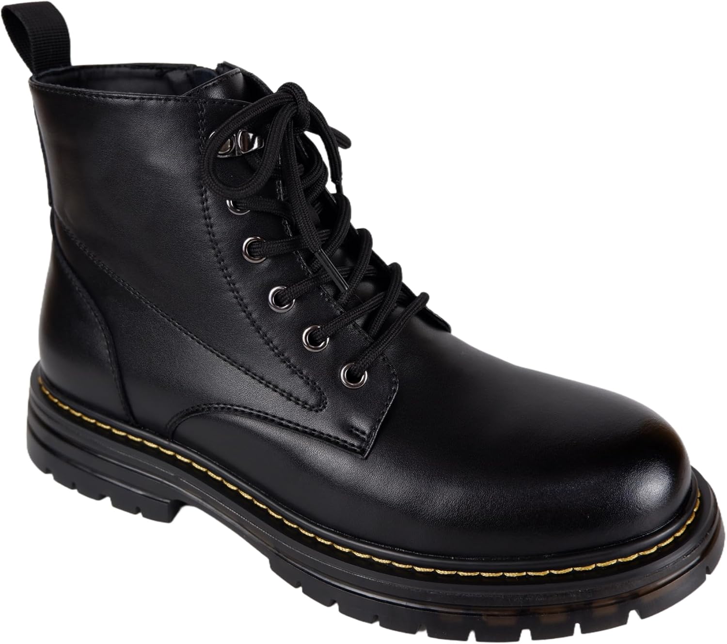 Классические боевые ботинки, черная кожа, шнуровка в военном стиле, массивная рифленая подошва, ботинки в стиле бизнес-кэжуал Generic
Классические боевые ботинки, черная кожа, шнуровка в военном стиле, массивная рифленая подошва, ботинки в стиле бизнес-кэжуал Generic