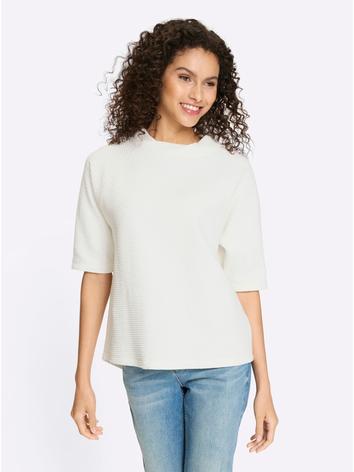 Рубашка с воротником-стойкой цвета экрю Heine
Рубашка с воротником-стойкой цвета экрю Heine