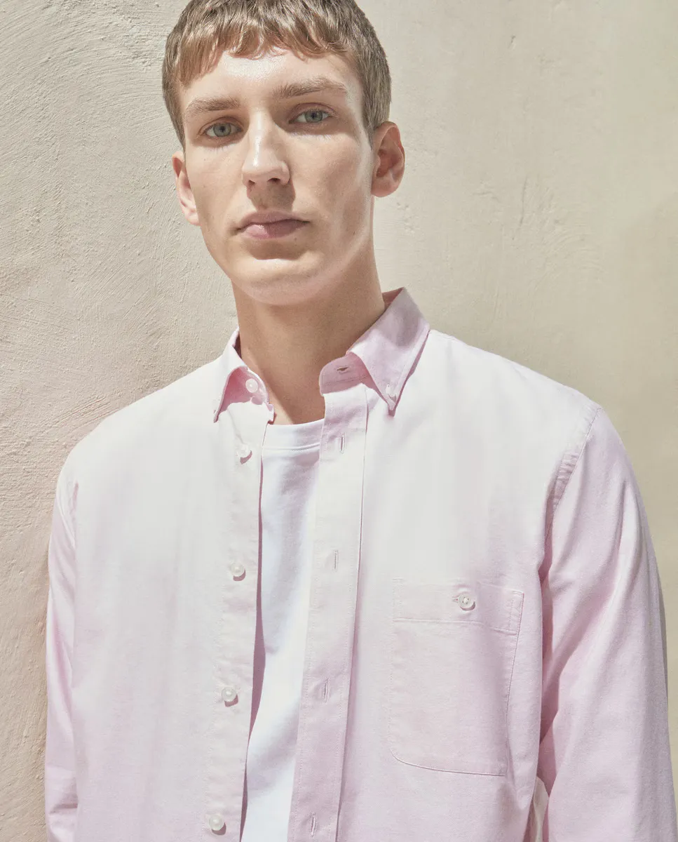 Мужская однотонная рубашка оксфорд Dustin, цвет Rosa claro
Мужская однотонная рубашка оксфорд Dustin, цвет Rosa claro