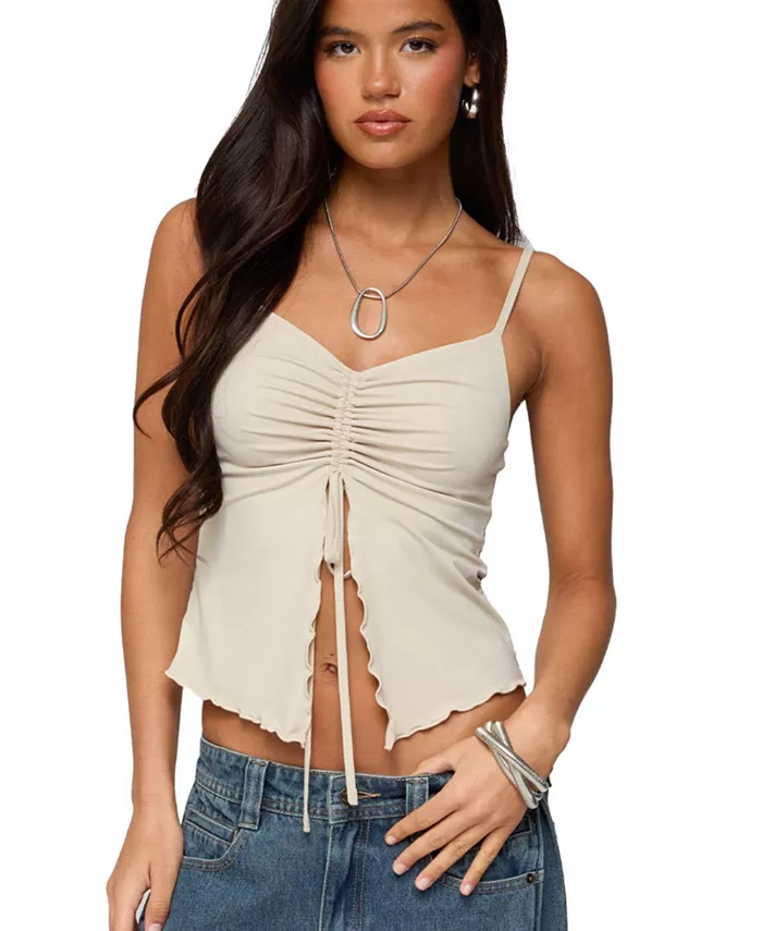 Женский топ Landon с завязками и разрезом спереди Edikted, коричневый/бежевый
Женский топ Landon с завязками и разрезом спереди Edikted, коричневый/бежевый