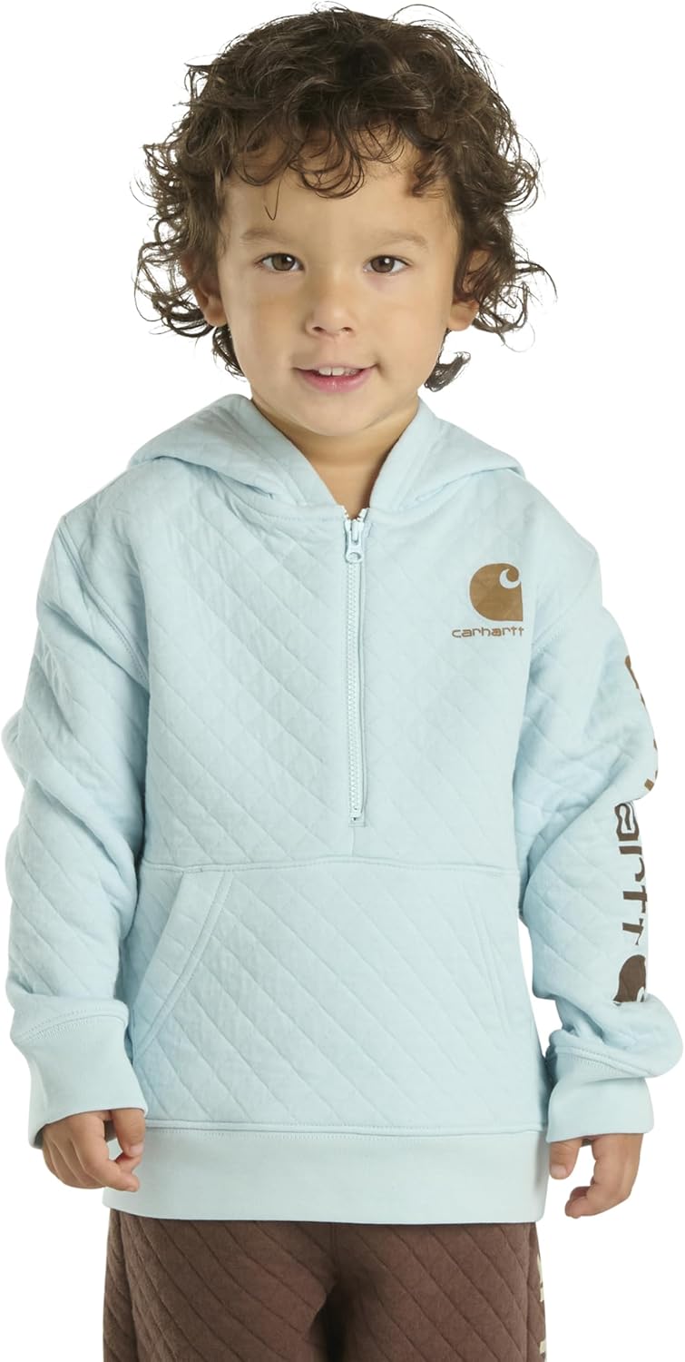 Carhartt мальчиков худи с длинным рукавом и молнией до половины, Starlight Blue
Carhartt мальчиков худи с длинным рукавом и молнией до половины, Starlight Blue