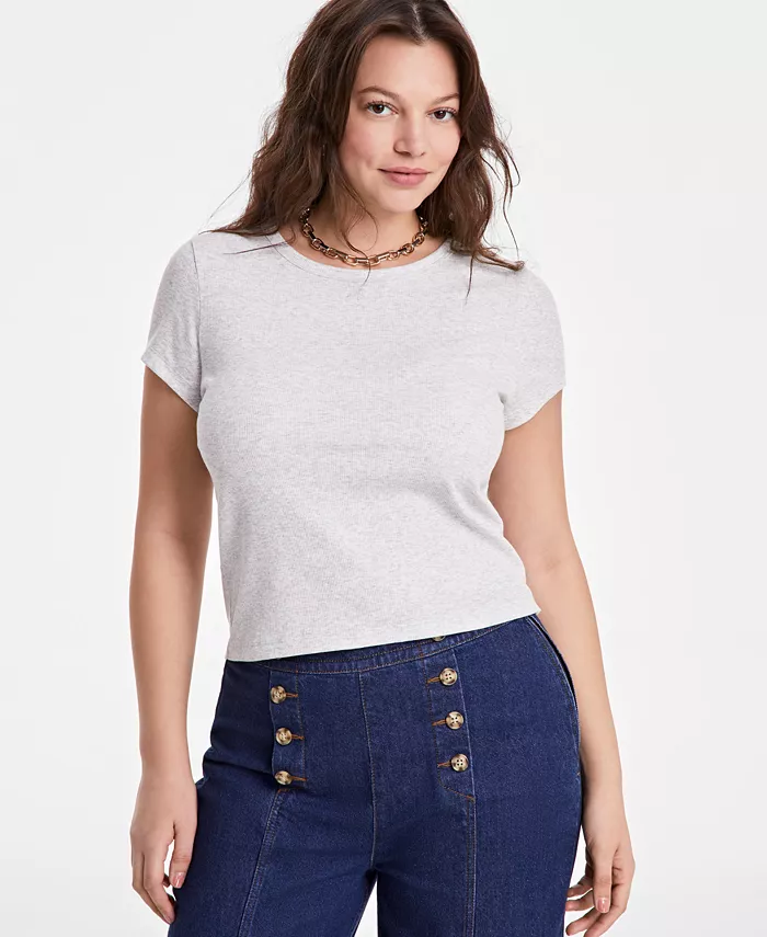 Женская футболка с короткими рукавами и круглым вырезом On 34th, серебряный
Женская футболка с короткими рукавами и круглым вырезом On 34th, серебряный