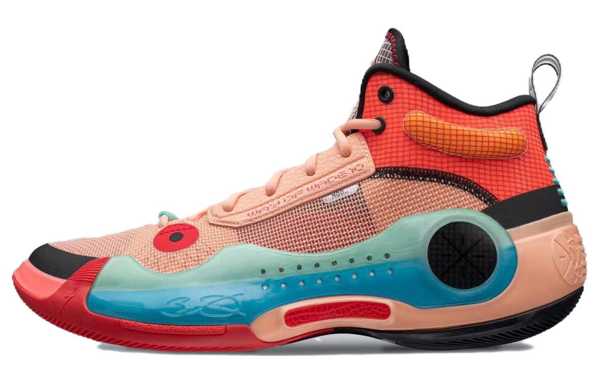 Кроссовки Li Ning Wow 10 Basketball, красный/мультиколор 
Кроссовки Li Ning Wow 10 Basketball, красный/мультиколор