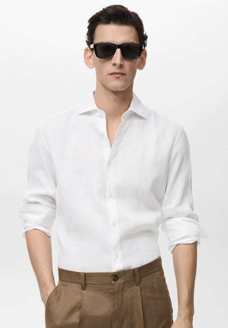 Официальная рубашка Mango, белый 
Официальная рубашка Mango, белый