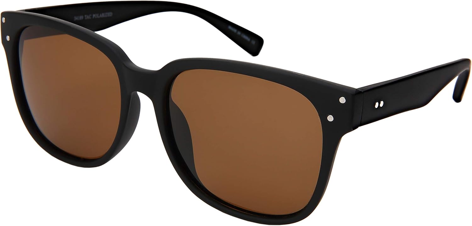 Солнцезащитные очки Edge I-Wear женские квадратные с поляризованными линзами для вождения и рыбалки 34189-P-3(M.BLK.sd2) EDGEIWEAR, Matte Black Frame/Brown Polarized Lens
Солнцезащитные очки Edge I-Wear женские квадратные с поляризованными линзами для вождения и рыбалки 34189-P-3(M.BLK.sd2) EDGEIWEAR, Matte Black Frame/Brown Polarized Lens