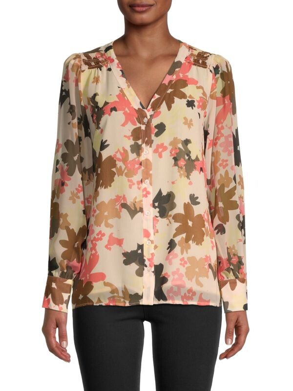 Блузка с v-образным вырезом и принтом Calvin Klein Caper wheat
Блузка с v-образным вырезом и принтом Calvin Klein Caper wheat