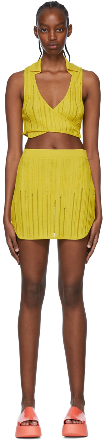 Эксклюзивный желтый комплект из вискозы SSENSE Marco Rambaldi
Эксклюзивный желтый комплект из вискозы SSENSE Marco Rambaldi