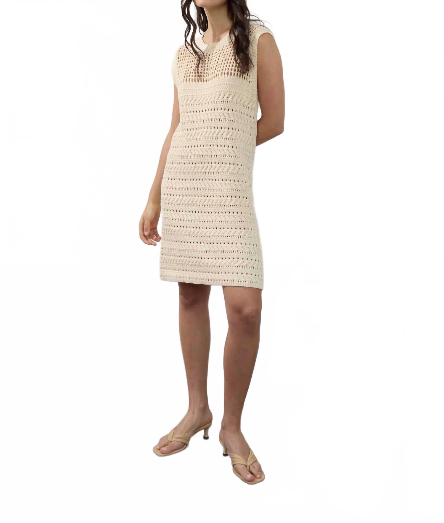 Платье Rui вязаное в цвете экрю DELUC, Ecru 
Платье Rui вязаное в цвете экрю DELUC, Ecru