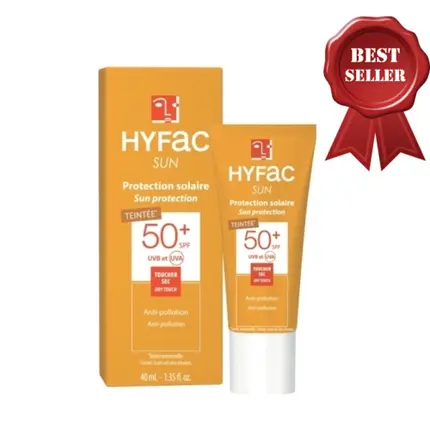 Hyfac Sunscreen Spf50+ Тонированное сухое прикосновение для лица против загрязнений, 40 мл, Biorga
Hyfac Sunscreen Spf50+ Тонированное сухое прикосновение для лица против загрязнений, 40 мл, Biorga