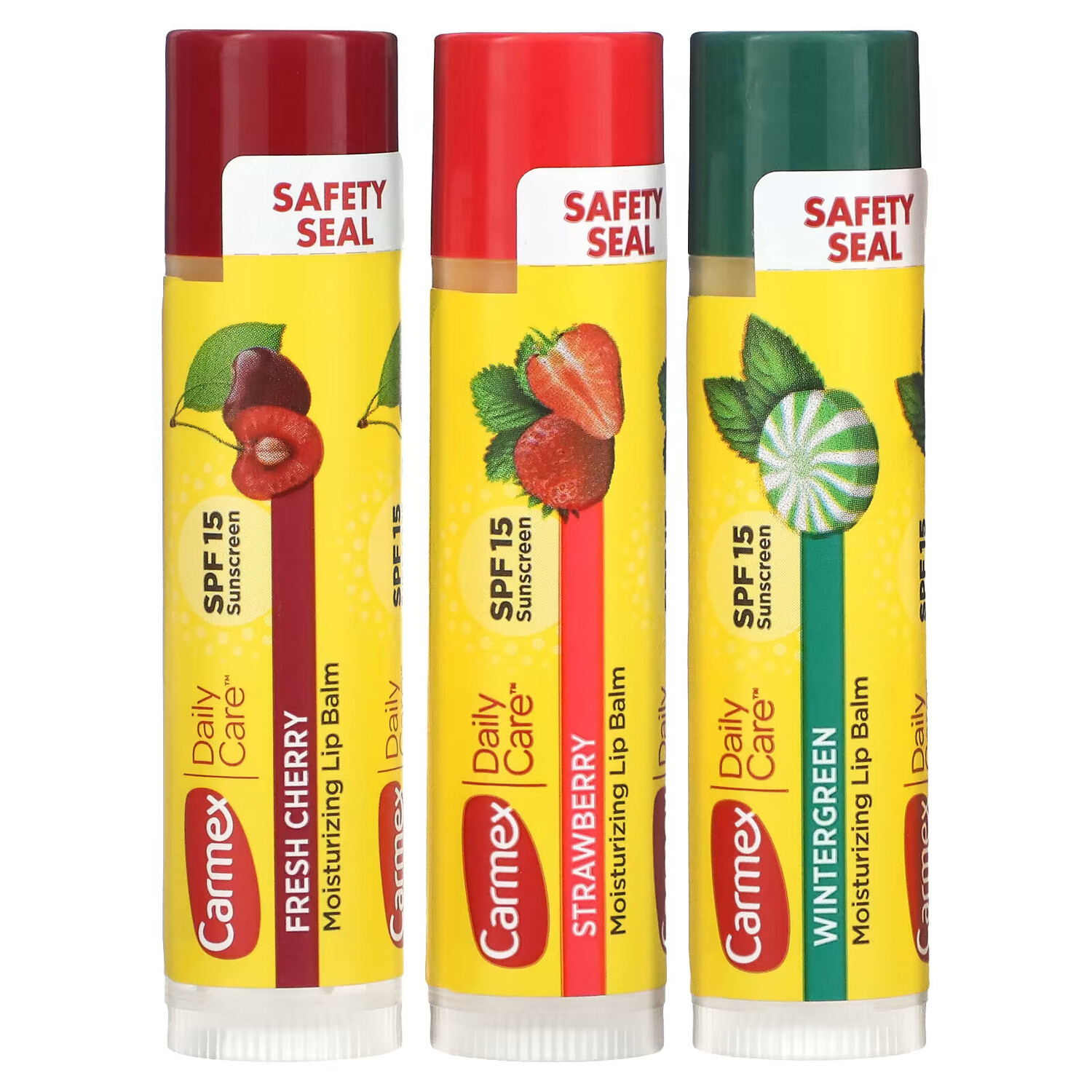 Carmex, Бальзам для губ для ежедневного ухода, SPF 15, ассорти, 3 упаковки по 4,25 г каждая
Carmex, Бальзам для губ для ежедневного ухода, SPF 15, ассорти, 3 упаковки по 4,25 г каждая
