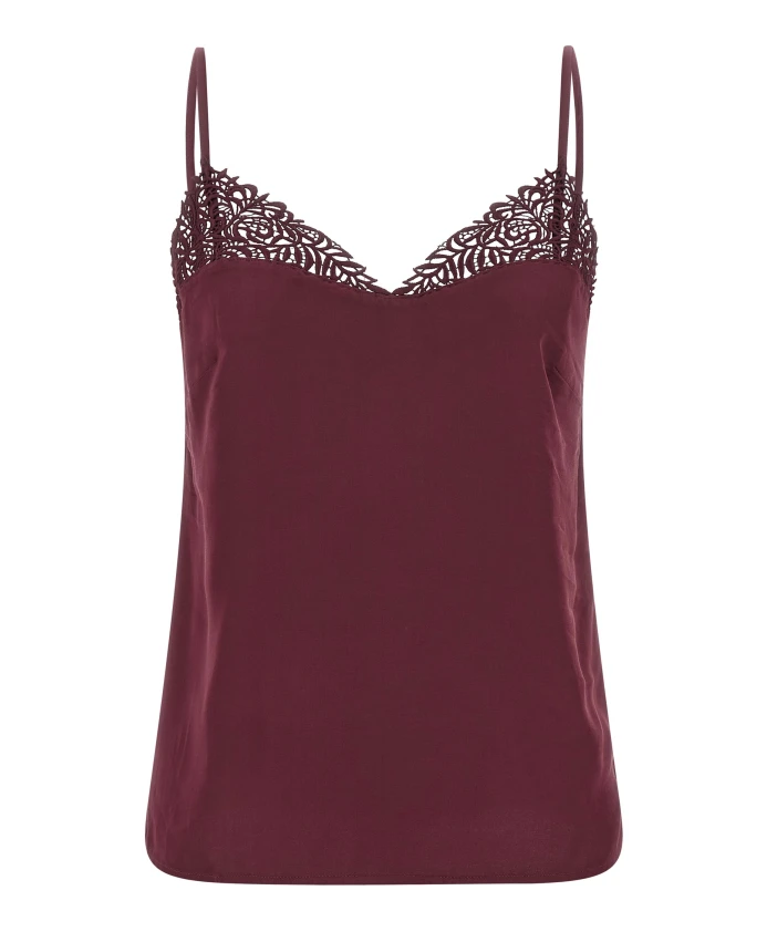 Топ из атласного кружева Twinset, красный
Топ из атласного кружева Twinset, красный