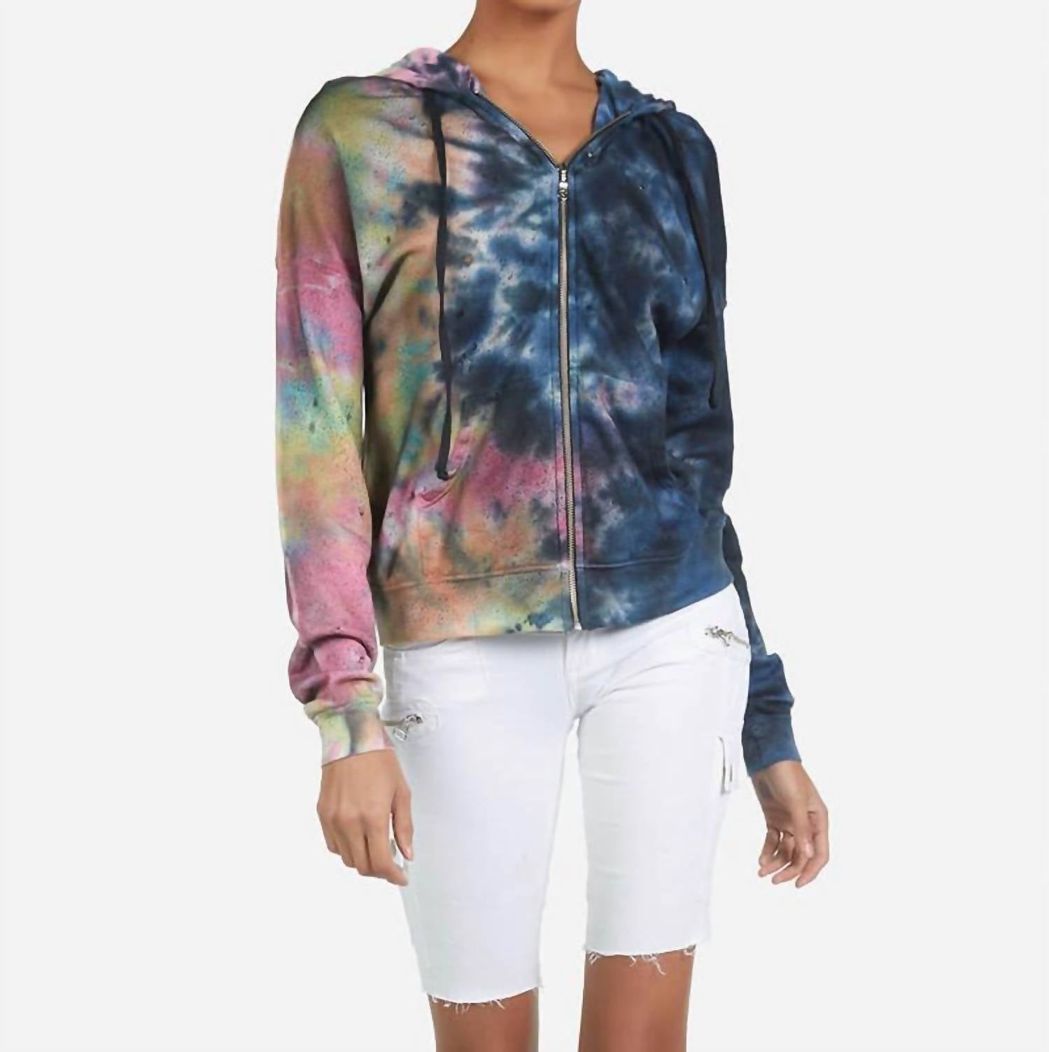 Толстовка с капюшоном на молнии цвета Midnight Candy MICHAEL LAUREN 
Толстовка с капюшоном на молнии цвета Midnight Candy MICHAEL LAUREN