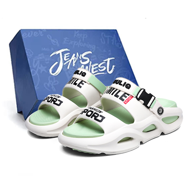 JEANSWEST Пляжные сандалии унисекс черно-белые в цвете белый мятный зеленый, цвет White Mint Green
JEANSWEST Пляжные сандалии унисекс черно-белые в цвете белый мятный зеленый, цвет White Mint Green