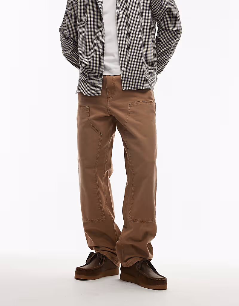 Свободные брюки с двойным коленом коричневого цвета Carhartt Wip
Свободные брюки с двойным коленом коричневого цвета Carhartt Wip