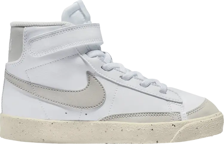 Кроссовки Nike Blazer Mid '77 SE PS 'White Light Bone', белый 
Кроссовки Nike Blazer Mid '77 SE PS 'White Light Bone', белый