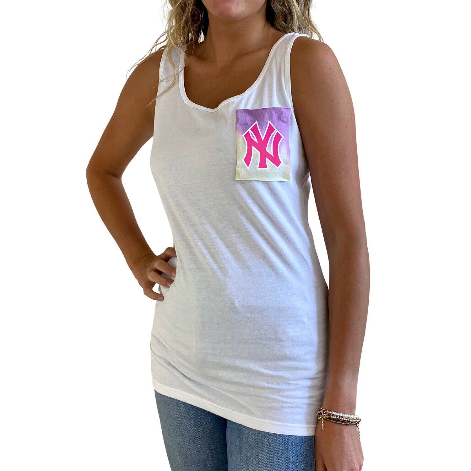 Женская белая майка New York Yankees с принтом тай-дай Refried Apparel, Белый, Женская белая майка New York Yankees с принтом тай-дай Refried Apparel
Женская белая майка New York Yankees с принтом тай-дай Refried Apparel, Белый, Женская белая майка New York Yankees с принтом тай-дай Refried Apparel