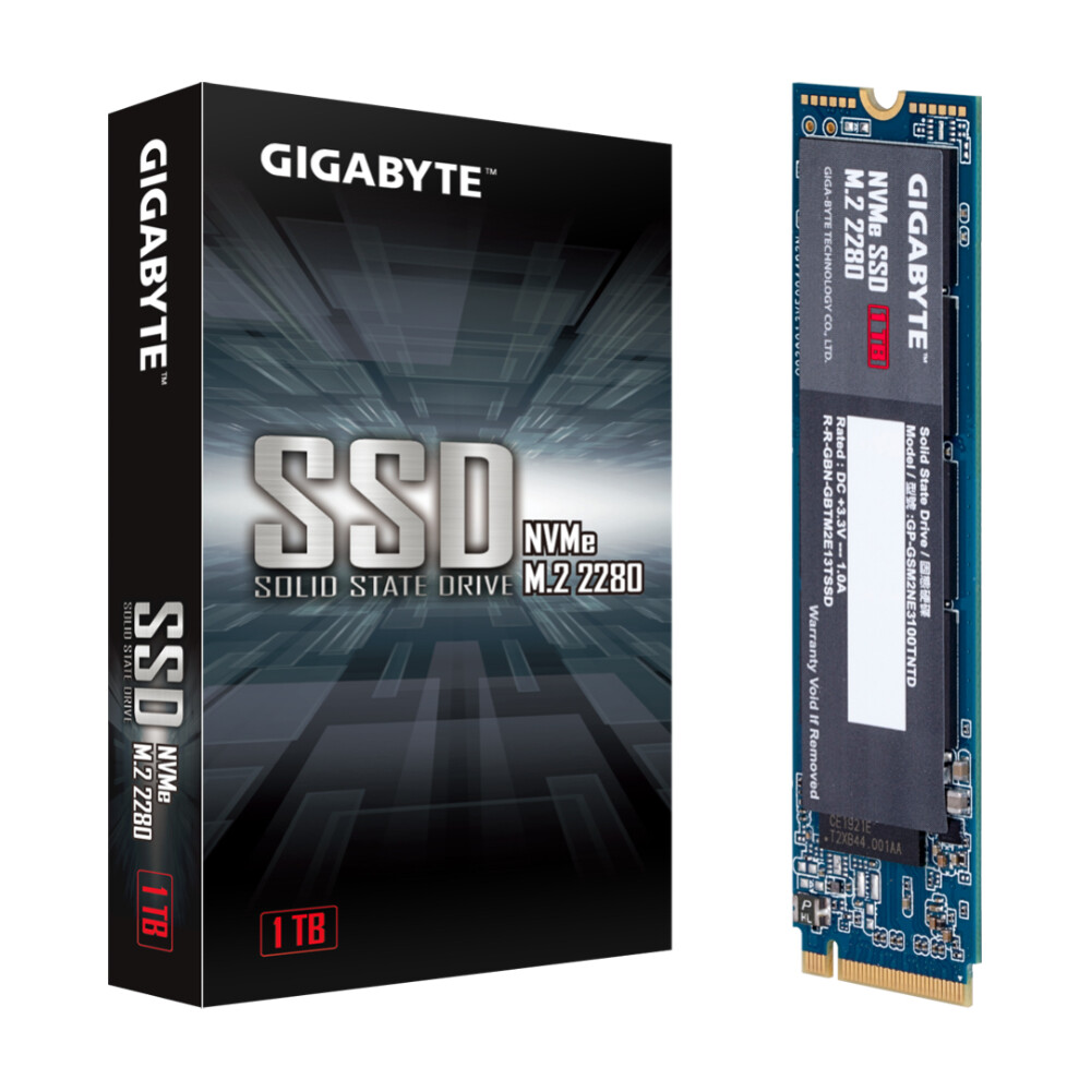 Внутренний твердотельный накопитель Gigabyte PCIe 3.0 NVMe SSD, 1Тб, M.2 2280 
Внутренний твердотельный накопитель Gigabyte PCIe 3.0 NVMe SSD, 1Тб, M.2 2280