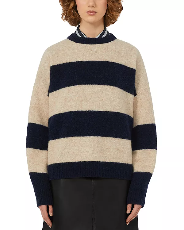 Свитер с круглым вырезом Tuono Weekend Max Mara, синий
Свитер с круглым вырезом Tuono Weekend Max Mara, синий