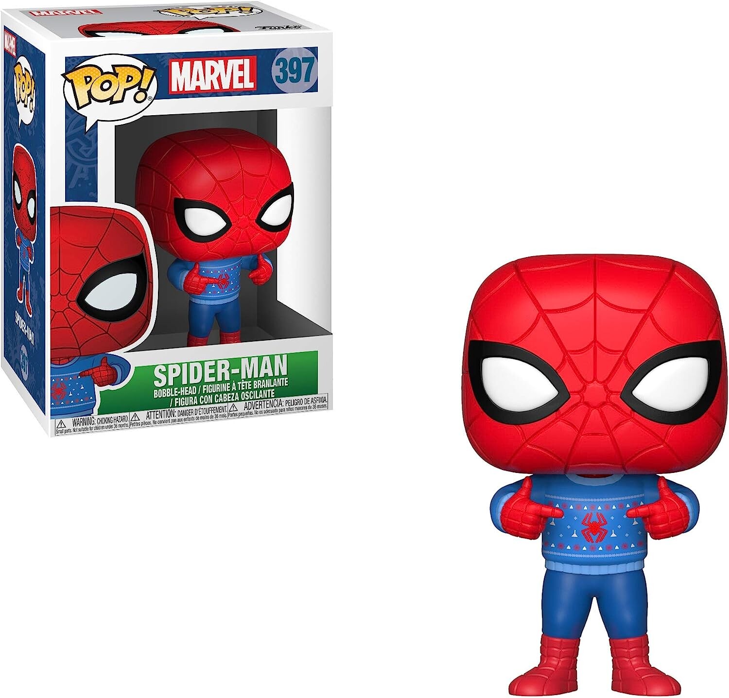 Фигурка Funko Pop Marvel: Holiday - Spider-Man with Ugly Sweater Collectible
Фигурка Funko Pop Marvel: Holiday - Spider-Man with Ugly Sweater Collectible