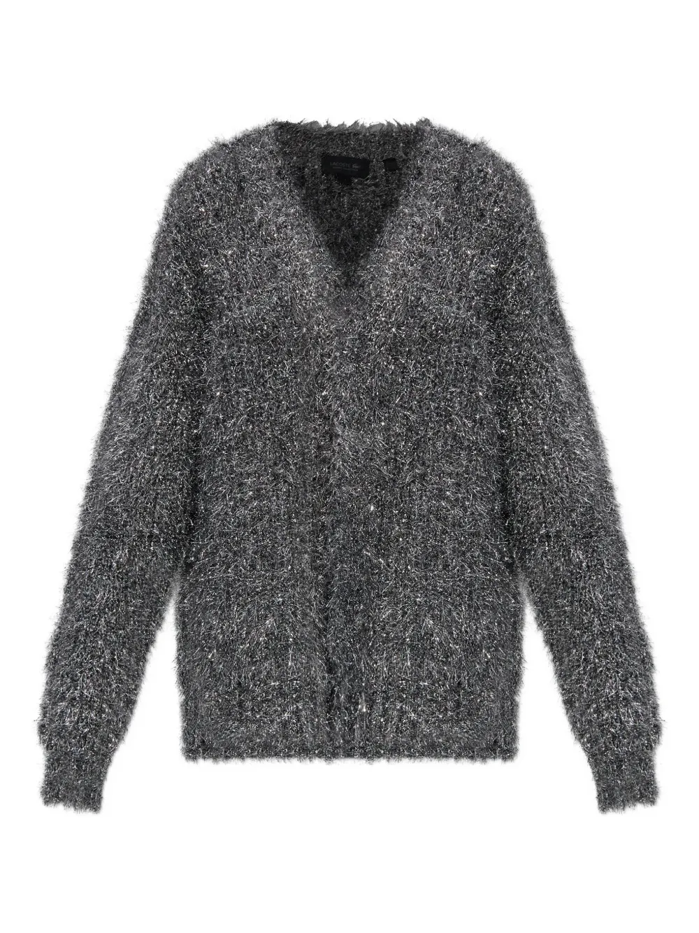 Кардиган из люрексной пряжи с V-образным вырезом Lacoste, серый
Кардиган из люрексной пряжи с V-образным вырезом Lacoste, серый