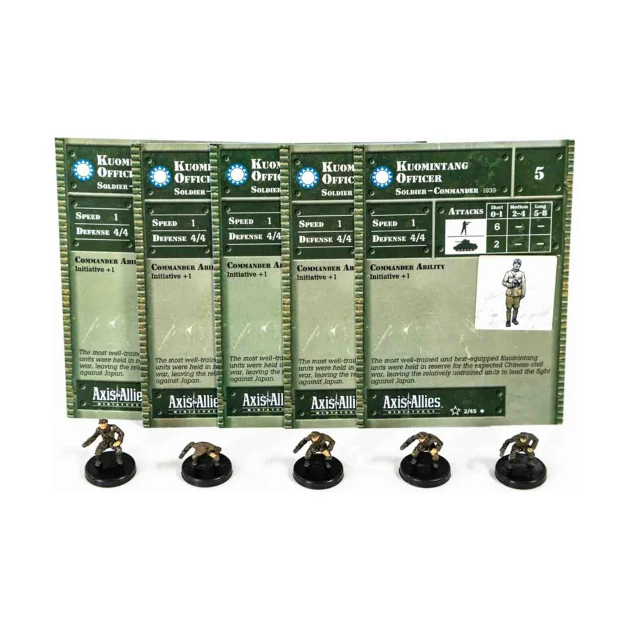 Гоминьдановский офицер (U) x5, Axis & Allies - Collectible Miniatures Game - Set #2 Singles
Гоминьдановский офицер (U) x5, Axis & Allies - Collectible Miniatures Game - Set #2 Singles