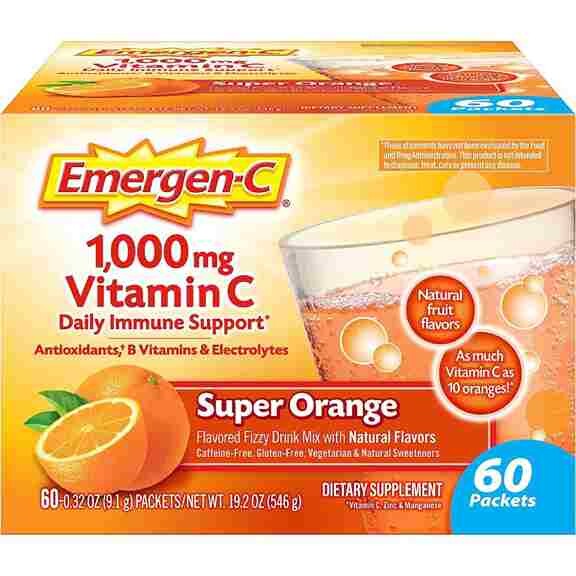 Порошкообразная смесь с витамином С Emergen-C Vitamin C 1000 мг Super Orange Flavor, 60 стиков
Порошкообразная смесь с витамином С Emergen-C Vitamin C 1000 мг Super Orange Flavor, 60 стиков