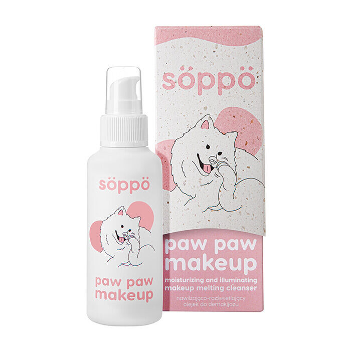 Söppö Paw Paw Make Up натуральное гидрофильное масло для снятия макияжа, 100 мл
Söppö Paw Paw Make Up натуральное гидрофильное масло для снятия макияжа, 100 мл