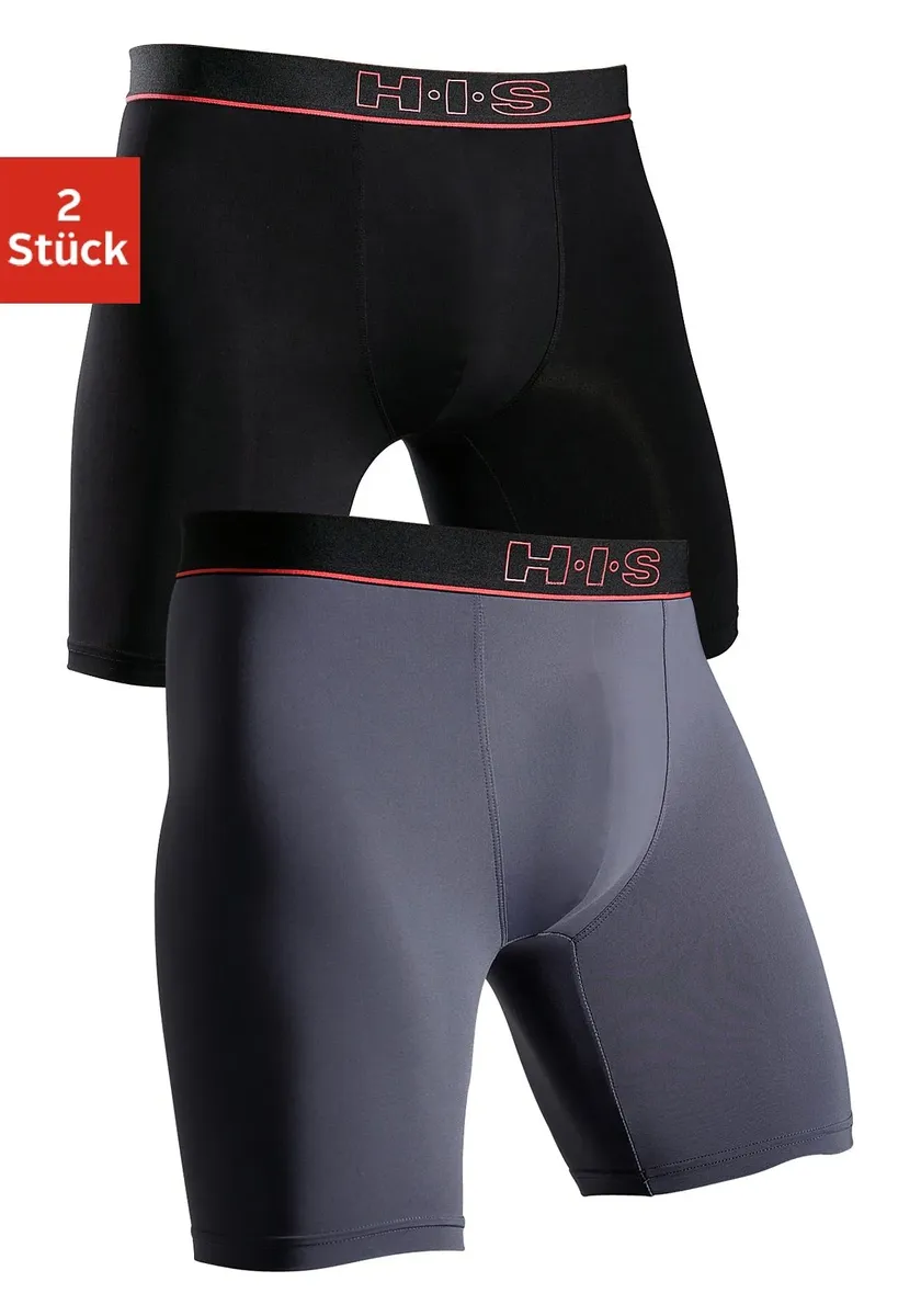 Функциональные боксеры H.I.S (2 шт.), спортивного вида, с длинными штанинами, из качественной микрофибры, черный
Функциональные боксеры H.I.S (2 шт.), спортивного вида, с длинными штанинами, из качественной микрофибры, черный