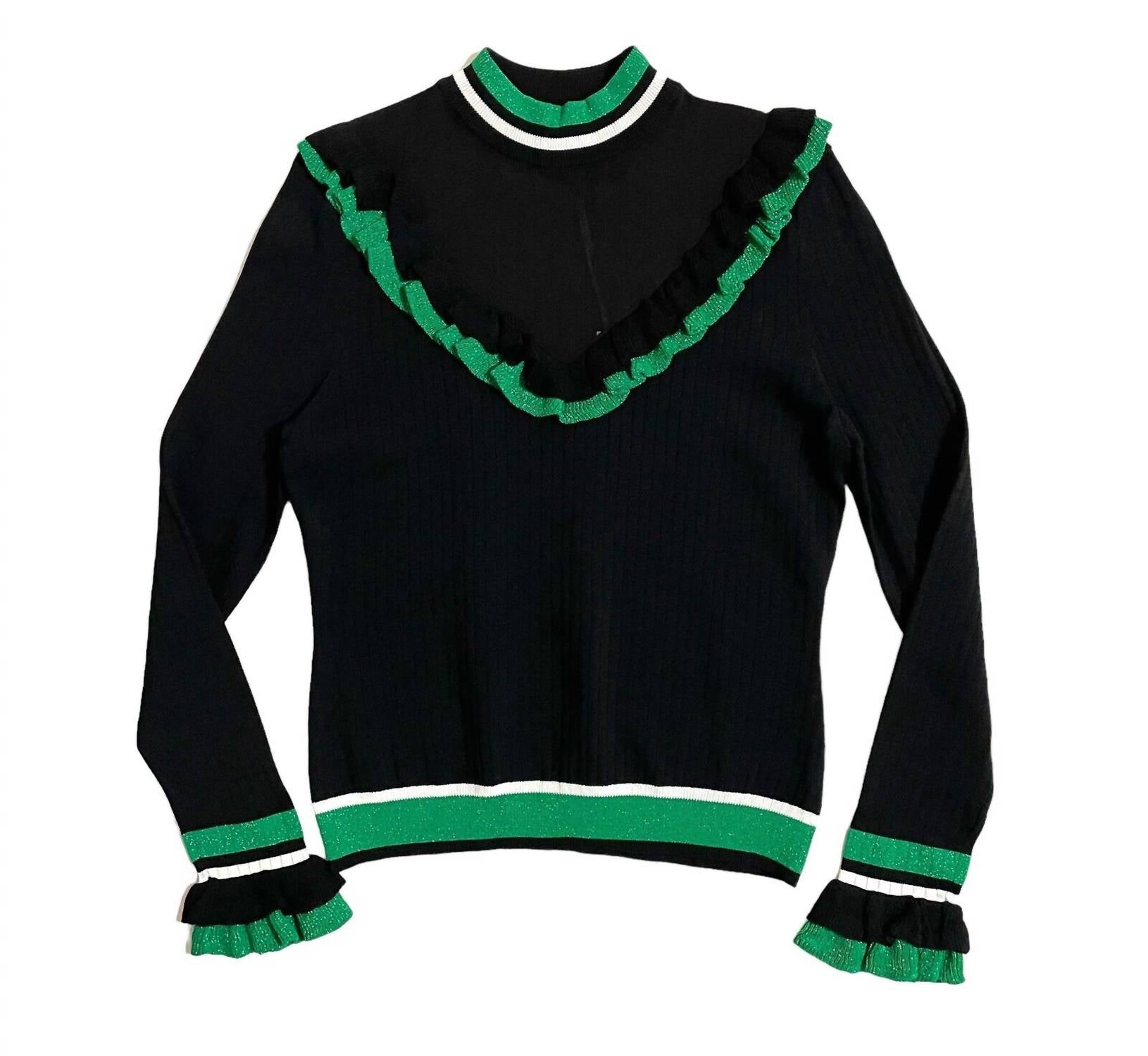 Женский свитер с длинным рукавом и воротником-стойкой черного цвета Moelleux
Женский свитер с длинным рукавом и воротником-стойкой черного цвета Moelleux