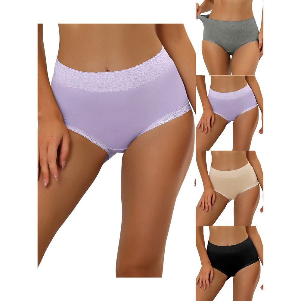 5 упаковок женского хлопкового нижнего белья с высокой посадкой и кружевной отделкой для контроля живота, полное покрытие, трусы Muti-color ALLEGRA K, Purple Bg Bk Gy
5 упаковок женского хлопкового нижнего белья с высокой посадкой и кружевной отделкой для контроля живота, полное покрытие, трусы Muti-color ALLEGRA K, Purple Bg Bk Gy