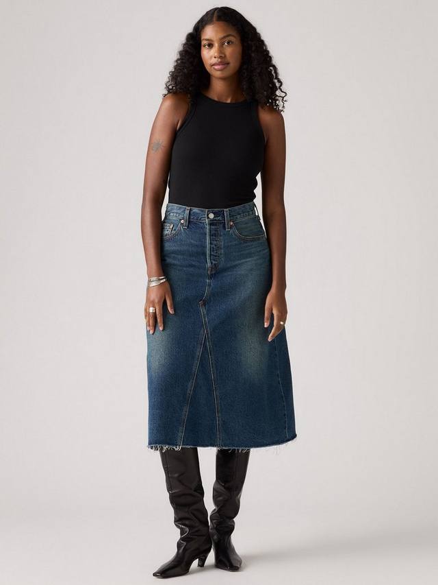 Джинсовая миди-юбка Deacon с высоким поясом Levi's, Hinged Heart
Джинсовая миди-юбка Deacon с высоким поясом Levi's, Hinged Heart