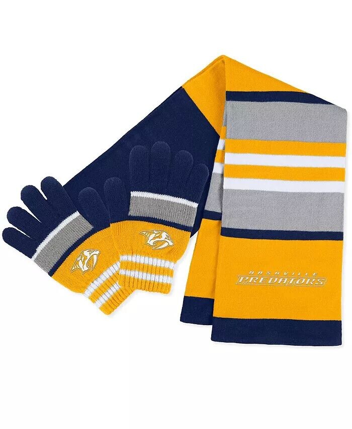 Женский комплект перчаток и шарфа в полоску Nashville Predators Wear By Erin Andrews, мультиколор
Женский комплект перчаток и шарфа в полоску Nashville Predators Wear By Erin Andrews, мультиколор