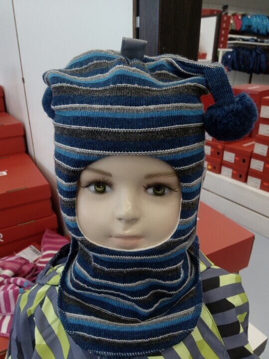 Балаклава детская Kivat в полоску, серый / синий
Балаклава детская Kivat в полоску, серый / синий