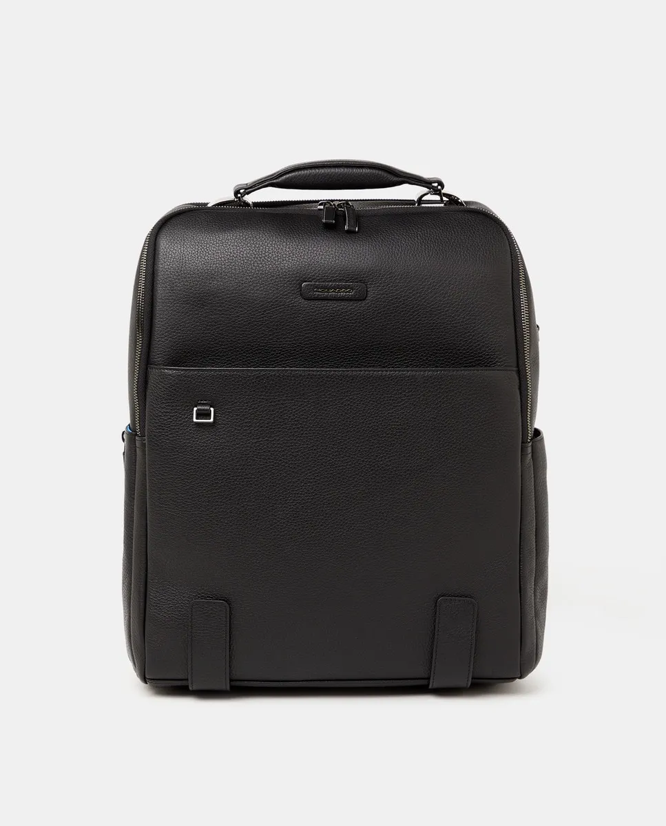 Черный кожаный рюкзак с отделением для ноутбука с защитой RFID Piquadro, черный
Черный кожаный рюкзак с отделением для ноутбука с защитой RFID Piquadro, черный